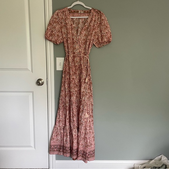 Faherty | Dresses | Faherty Orinda Organic Cotton A Lin Dusty Pink ...